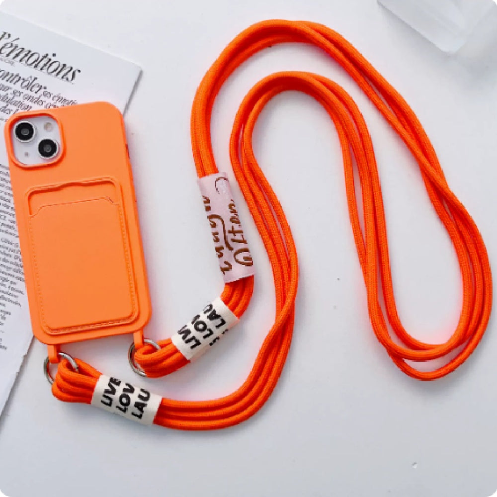 Phone Case With Detachable Lanyard For iPhone 15