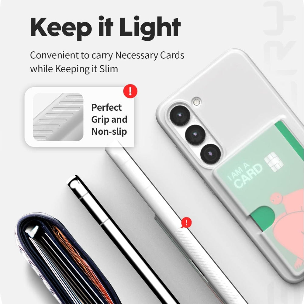 Mercury Goospery Rail 2 Card Holder Case Cover for Samsung Galaxy S24 Plus
