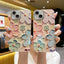 Blue Light Color Flower Phone Case For iPhone 15