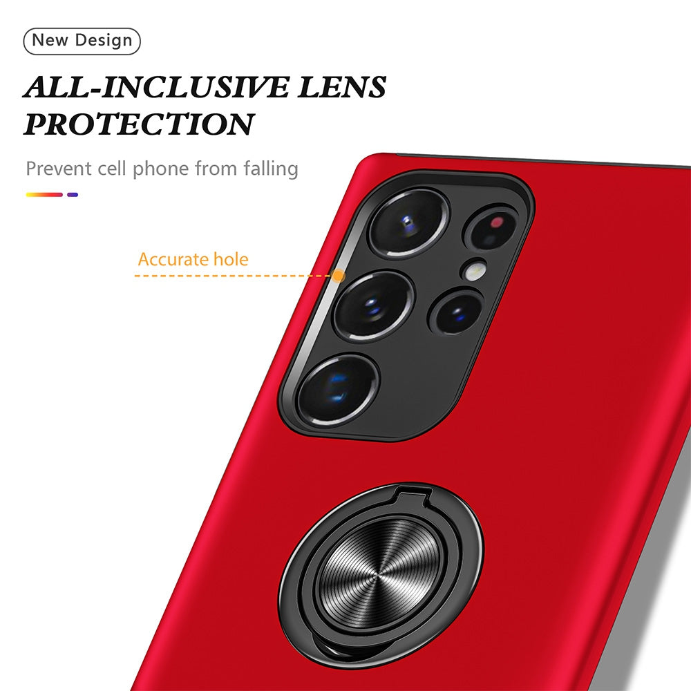 Magnetic Ring Holder Shockproof Case Cover for Samsung Galaxy S24 Ultra
