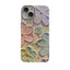 Blue Light Color Flower Phone Case For iPhone 15