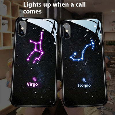 Creative Call Light 12 Constellation Phone Case For iPhone 15