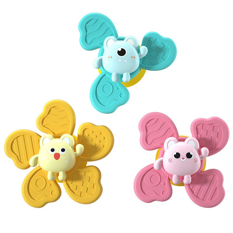 Baby Bath Spinning Top Toy Safe Interesting Baby Bath Toys Animal Hand Spinner Toys With Suction Cups Spin Toy - MyMobile