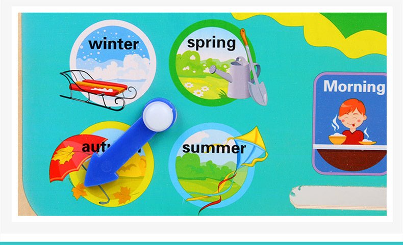 Baby Weather Season Calendar Clock Time Cognition Preschool Educational Teaching Aids Toys For Children - MyMobile