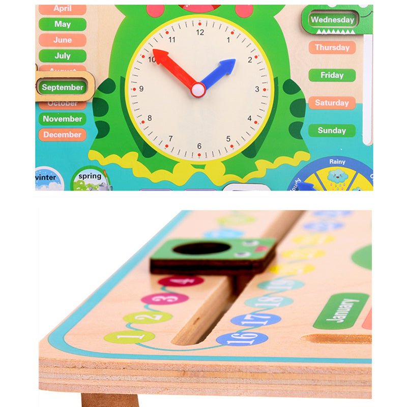 Baby Weather Season Calendar Clock Time Cognition Preschool Educational Teaching Aids Toys For Children - MyMobile