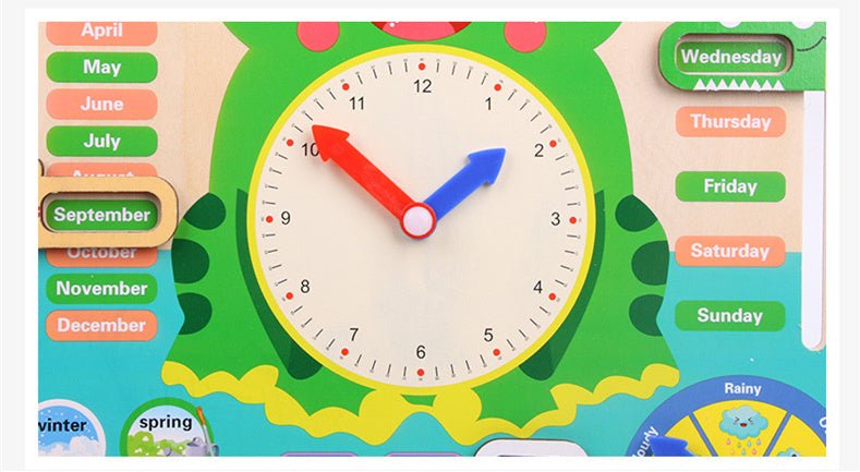 Baby Weather Season Calendar Clock Time Cognition Preschool Educational Teaching Aids Toys For Children - MyMobile