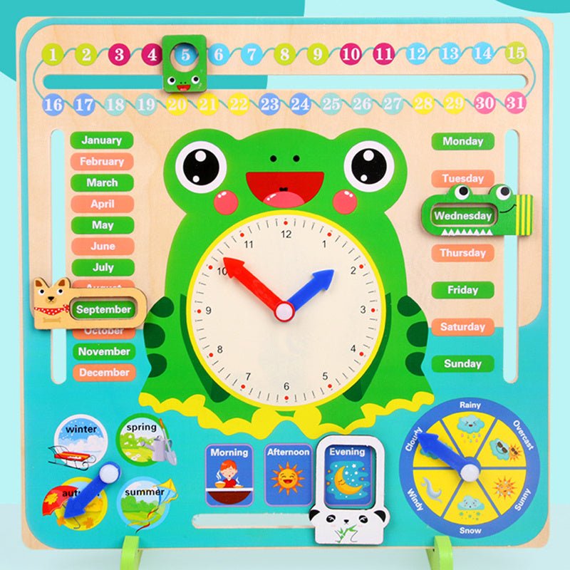 Baby Weather Season Calendar Clock Time Cognition Preschool Educational Teaching Aids Toys For Children - MyMobile