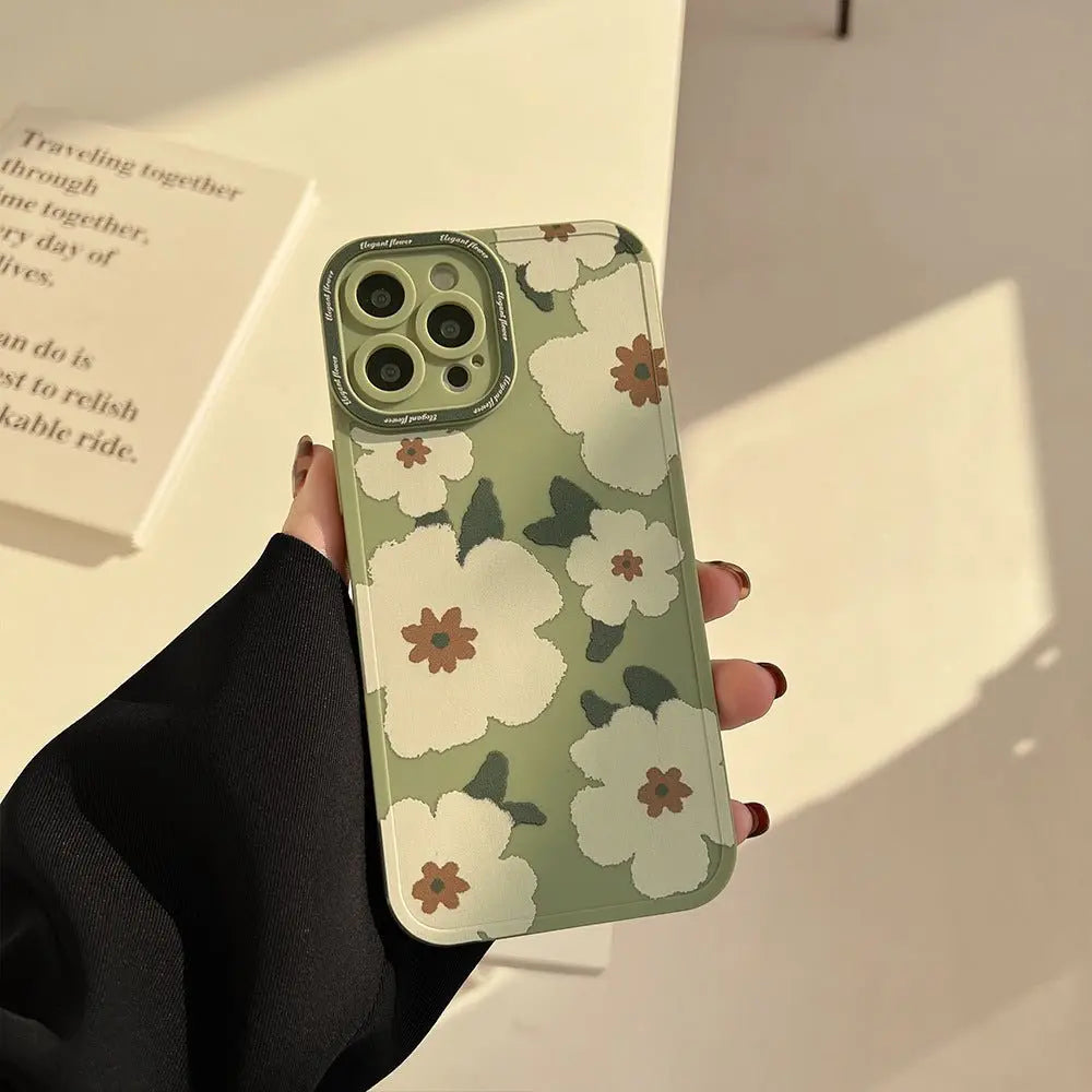 Back Cover Flower Art Applicable Phone Case For iPhone 15 - MyMobile