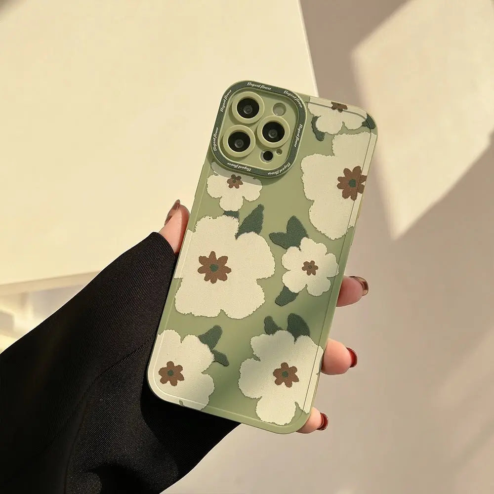 Back Cover Flower Art Applicable Phone Case For iPhone 15 - MyMobile