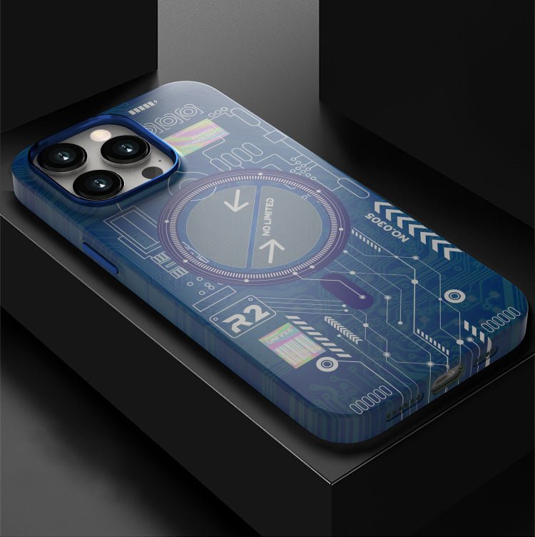 Back Cover Luminous Magnetic Phone Case For iPhone 15 - MyMobile