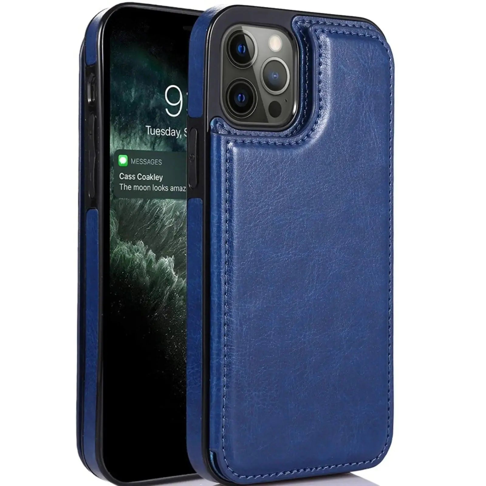 Back Flip Leather Wallet Cover Case For Iphone 14 Pro - MyMobile