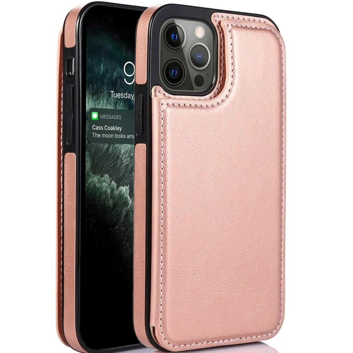 Back Flip Leather Wallet Cover Case For Iphone 14 Pro Max - MyMobile