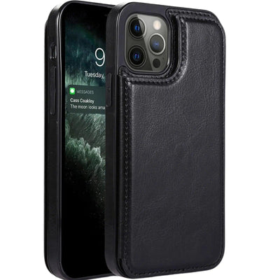 Back Flip Leather Wallet Cover Case for iPhone 15 Pro Max - MyMobile