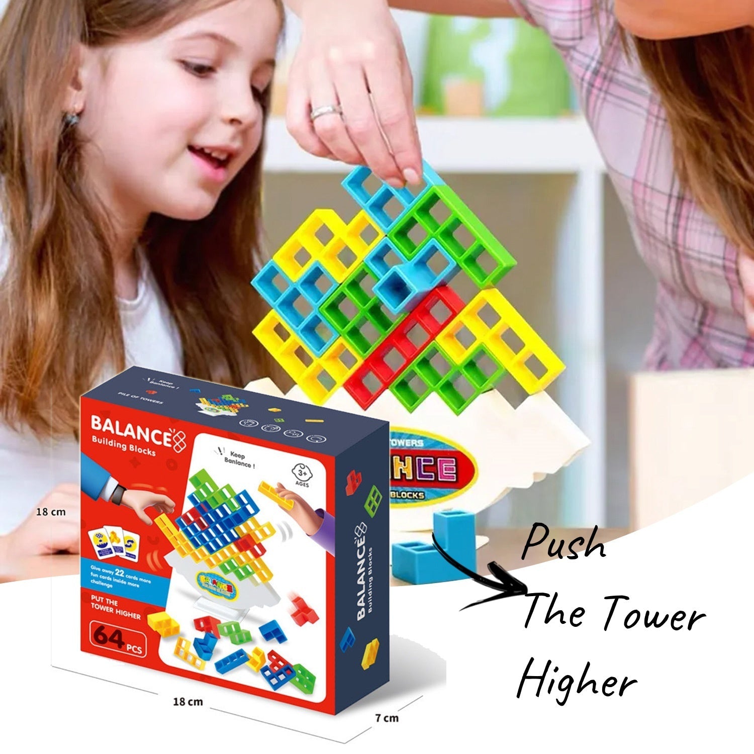 Balance Stacking Board Games Tower Block Toys For Family Parties Travel Games Boys Girl - MyMobile