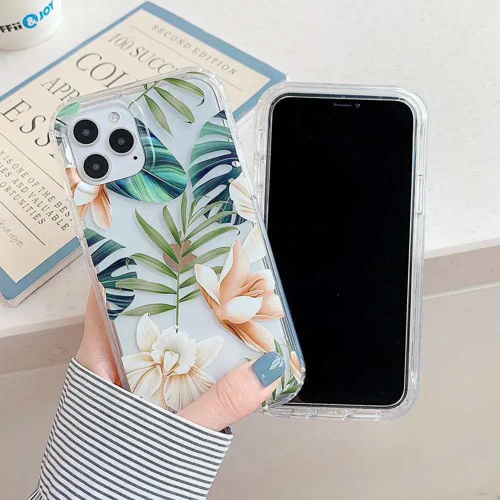 Banana Leaf Watercolor Flowers Are Suitable For Protecting Mobile Phone Cases - MyMobile