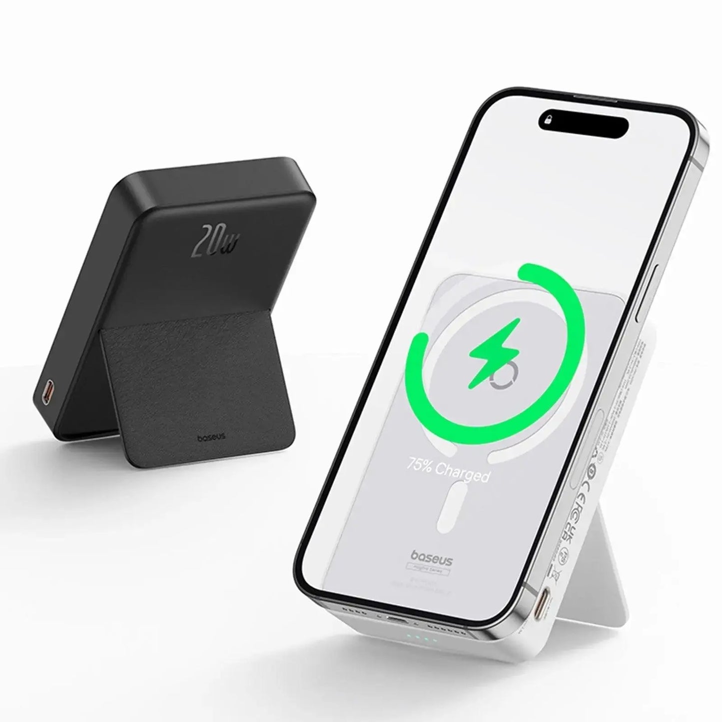 Baseus MagPro Magnetic Standing Wireless Fast - Charging Power Bank 5000mAh 20W - MyMobile