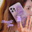 Cute Purple Transparent Bear Suitable Mobile Phone Case Online Only