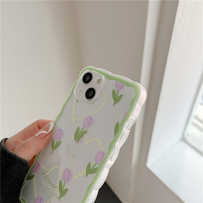 Big Wave Flower Phone Case For iPhone 14