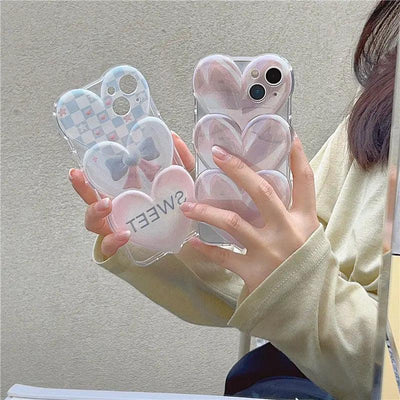 Love Bow Knot Phone Case Transparent CANON