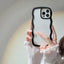 Wave Border Solid Color Phone Case Cover For iPhone 16