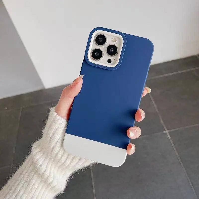 New Three-in-one Contrast Color Mobile Phone Case Silicone Online Only