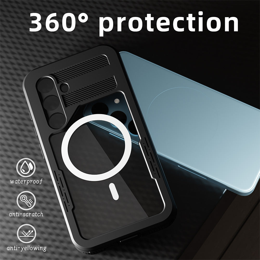 Redpepper Dot+ IP68 Waterproof Case Cover with Magnetic Ring for Samsung Galaxy S24 Plus