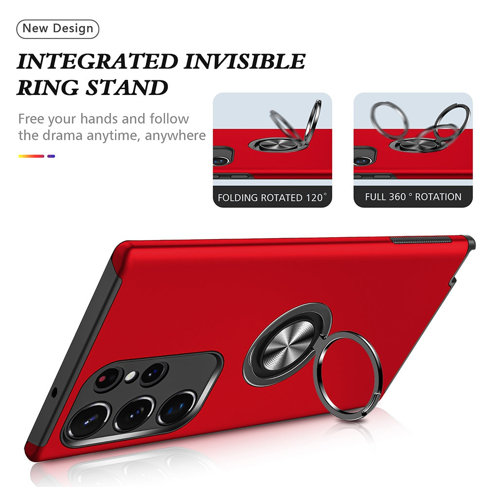 Magnetic Ring Holder Shockproof Case Cover for Samsung Galaxy S24 Ultra