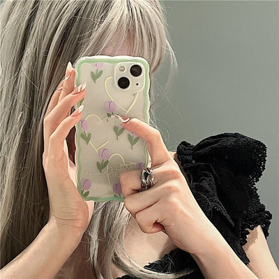 Big Wave Flower Phone Case For iPhone 14 - MyMobile