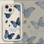 Blue Butterfly Printed Edging Drop - resistant Phone Case - MyMobile