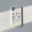 Blue English New Liquid Silicone Mobile Phone Case - MyMobile