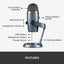 Blue Yeti Nano Premium USB Microphone Nano Grey - MyMobile