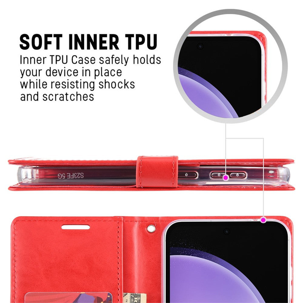 Mercury Blue Moon Diary Case for Samsung Galaxy S23 FE