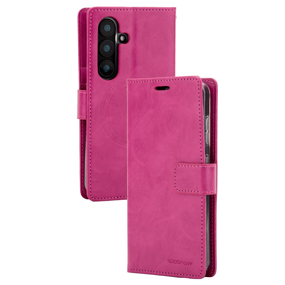 Mercury Blue Moon Diary Case With Magnetic Ring for Samsung Galaxy S25 FE