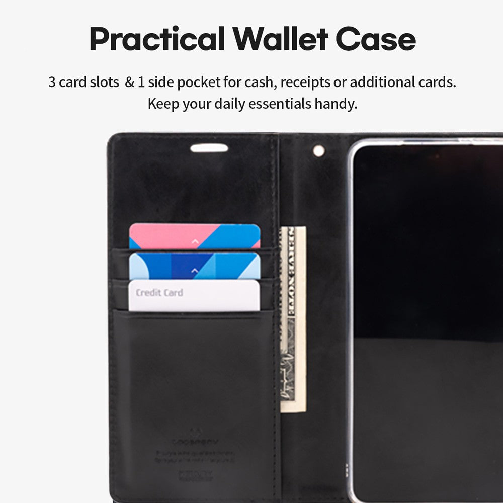 Mercury Blue Moon Diary Case With Magnetic Ring for Samsung Galaxy S26 Plus