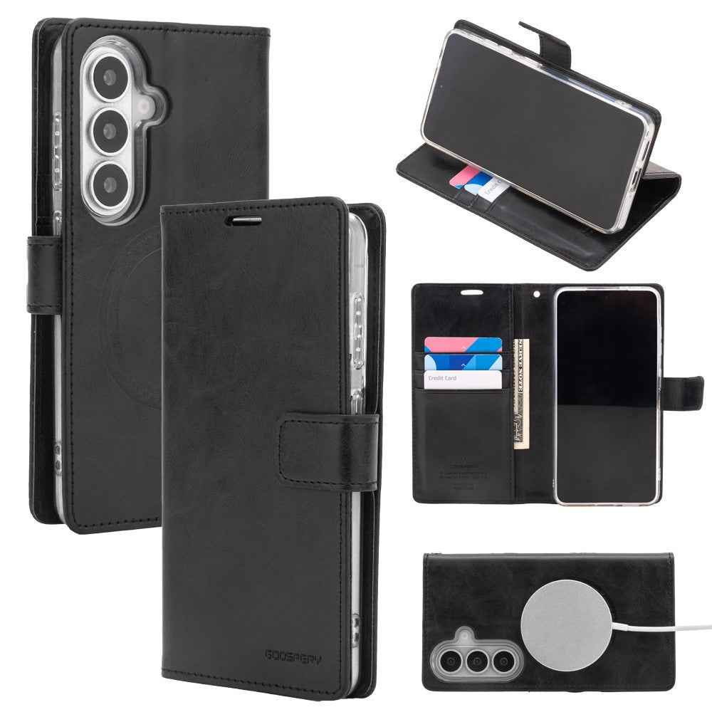 Mercury Blue Moon Diary Case With Magnetic Ring for Samsung Galaxy S26