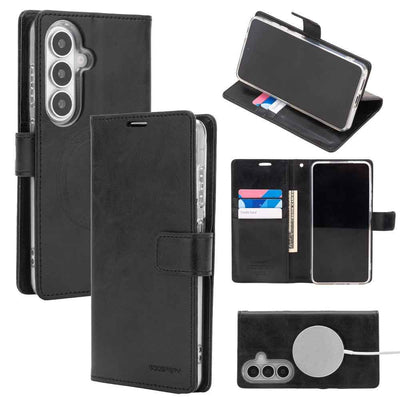 Mercury Blue Moon Diary Case With Magnetic Ring for Samsung Galaxy S26