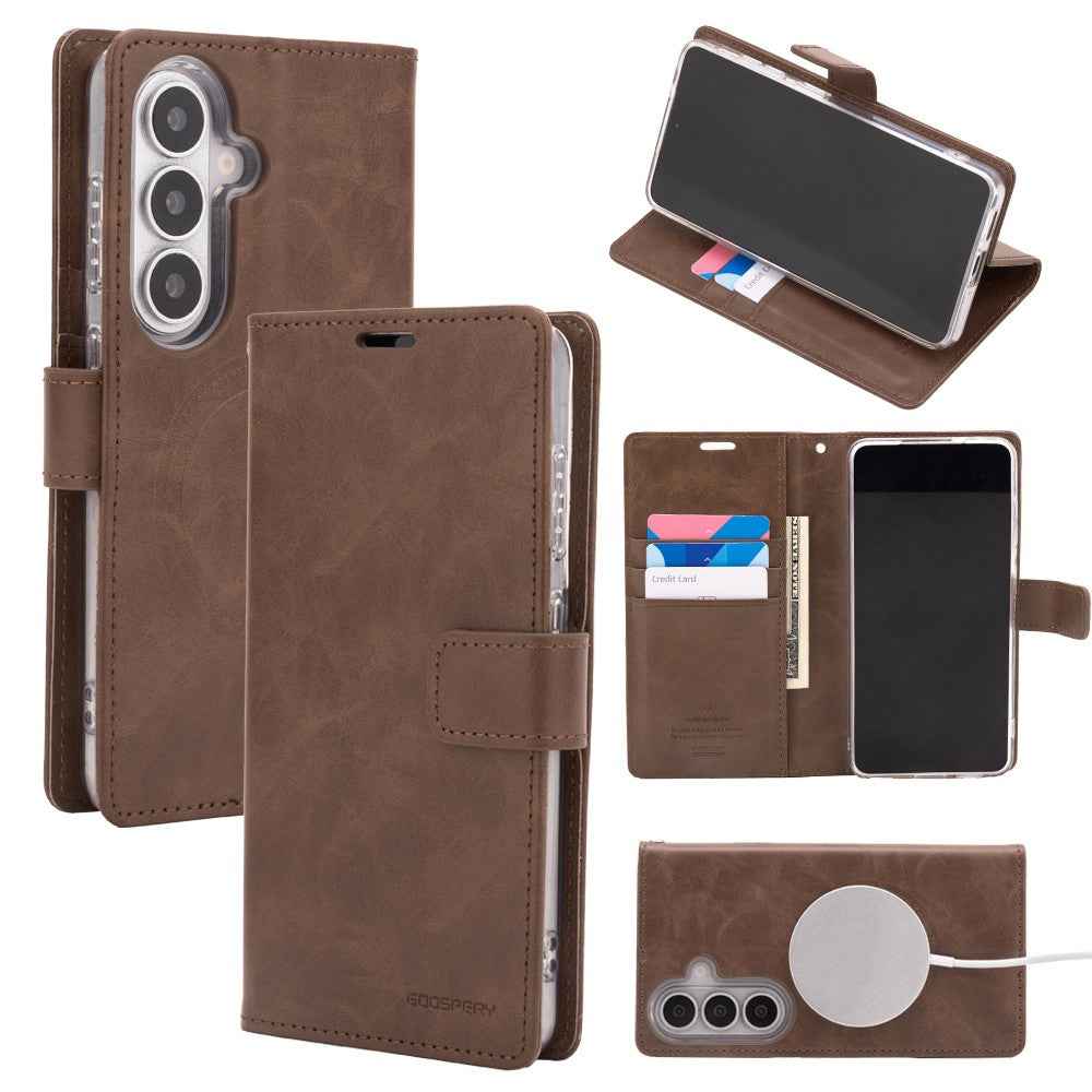Mercury Blue Moon Diary Case With Magnetic Ring for Samsung Galaxy S26