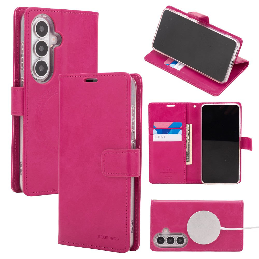 Mercury Blue Moon Diary Case With Magnetic Ring for Samsung Galaxy S26 Plus