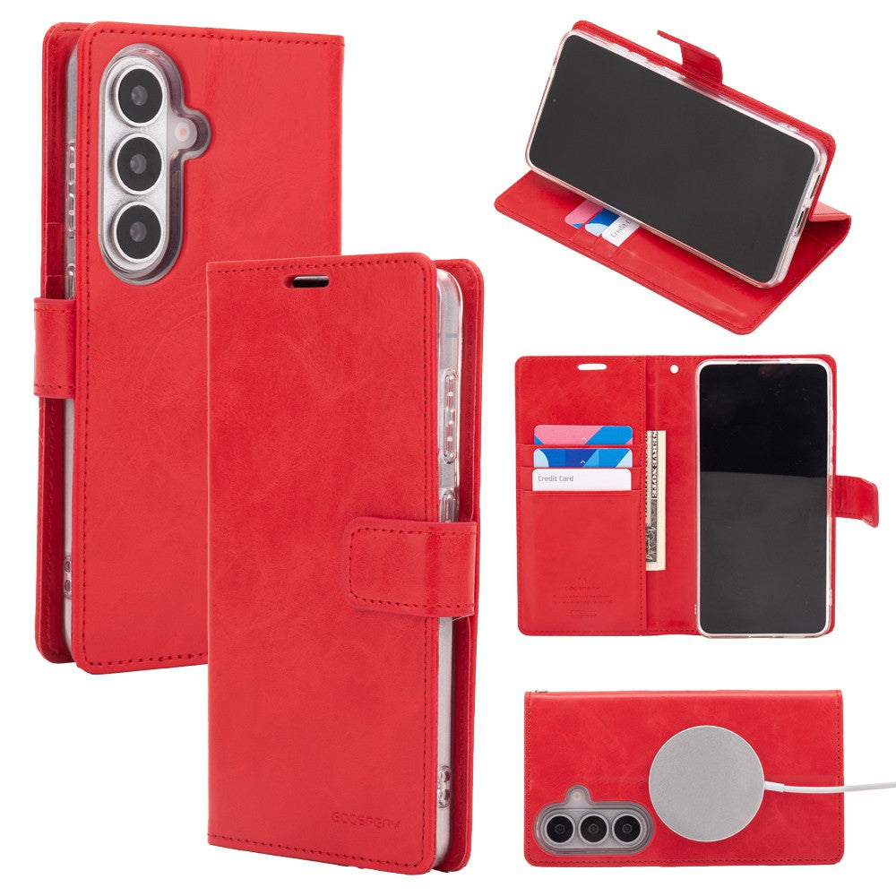 Mercury Blue Moon Diary Case With Magnetic Ring for Samsung Galaxy S26 Plus