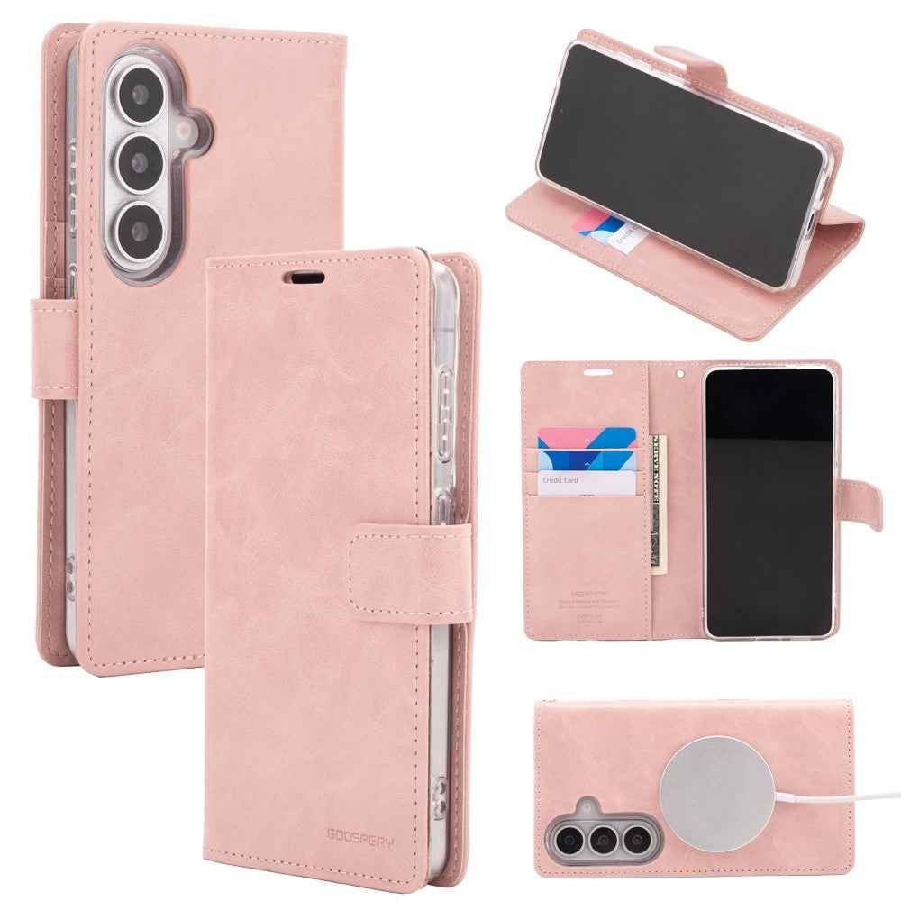 Mercury Blue Moon Diary Case With Magnetic Ring for Samsung Galaxy S26