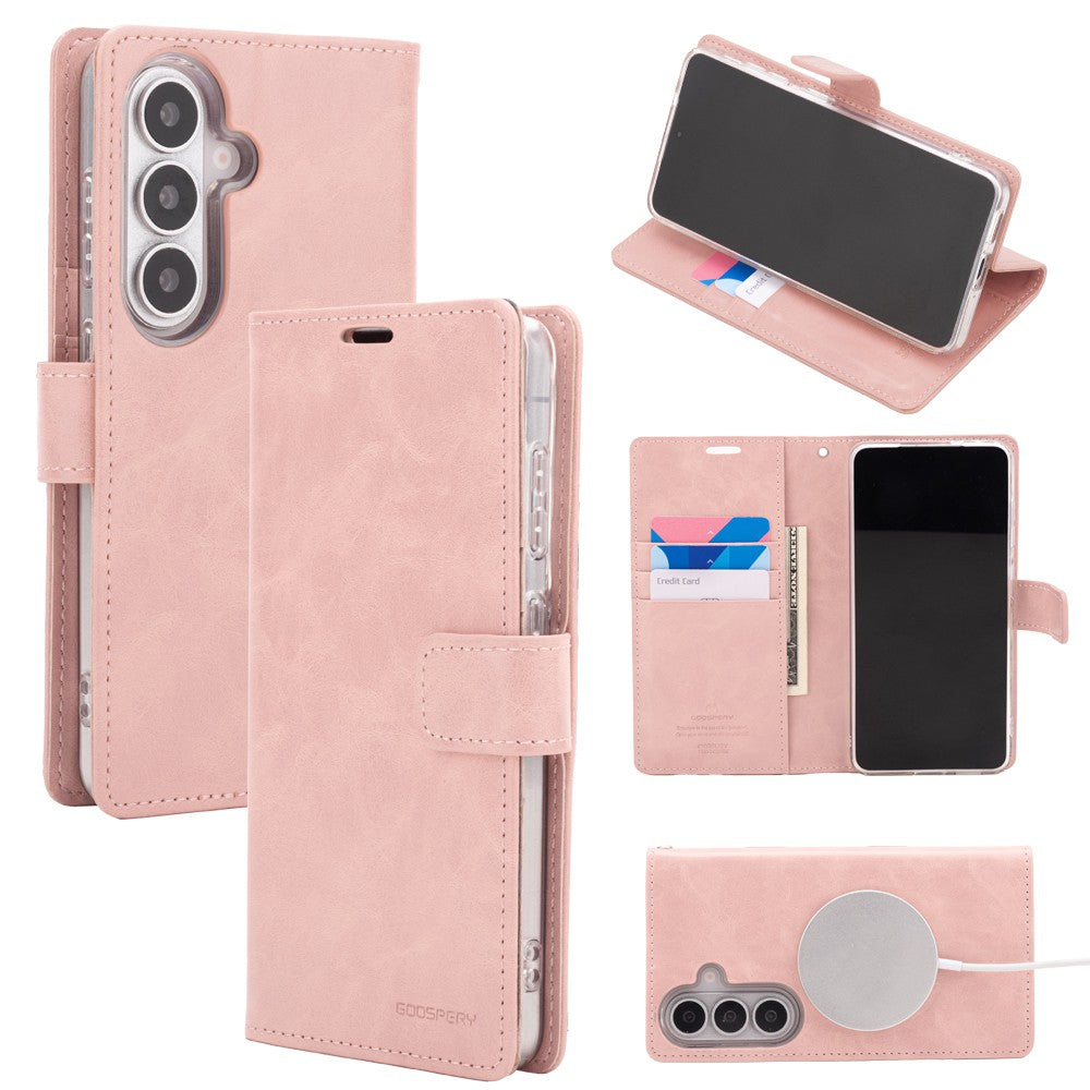 Mercury Blue Moon Diary Case With Magnetic Ring for Samsung Galaxy S26 Plus