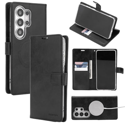 Mercury Blue Moon Diary Case With Magnetic Ring for Samsung Galaxy S26 Ultra