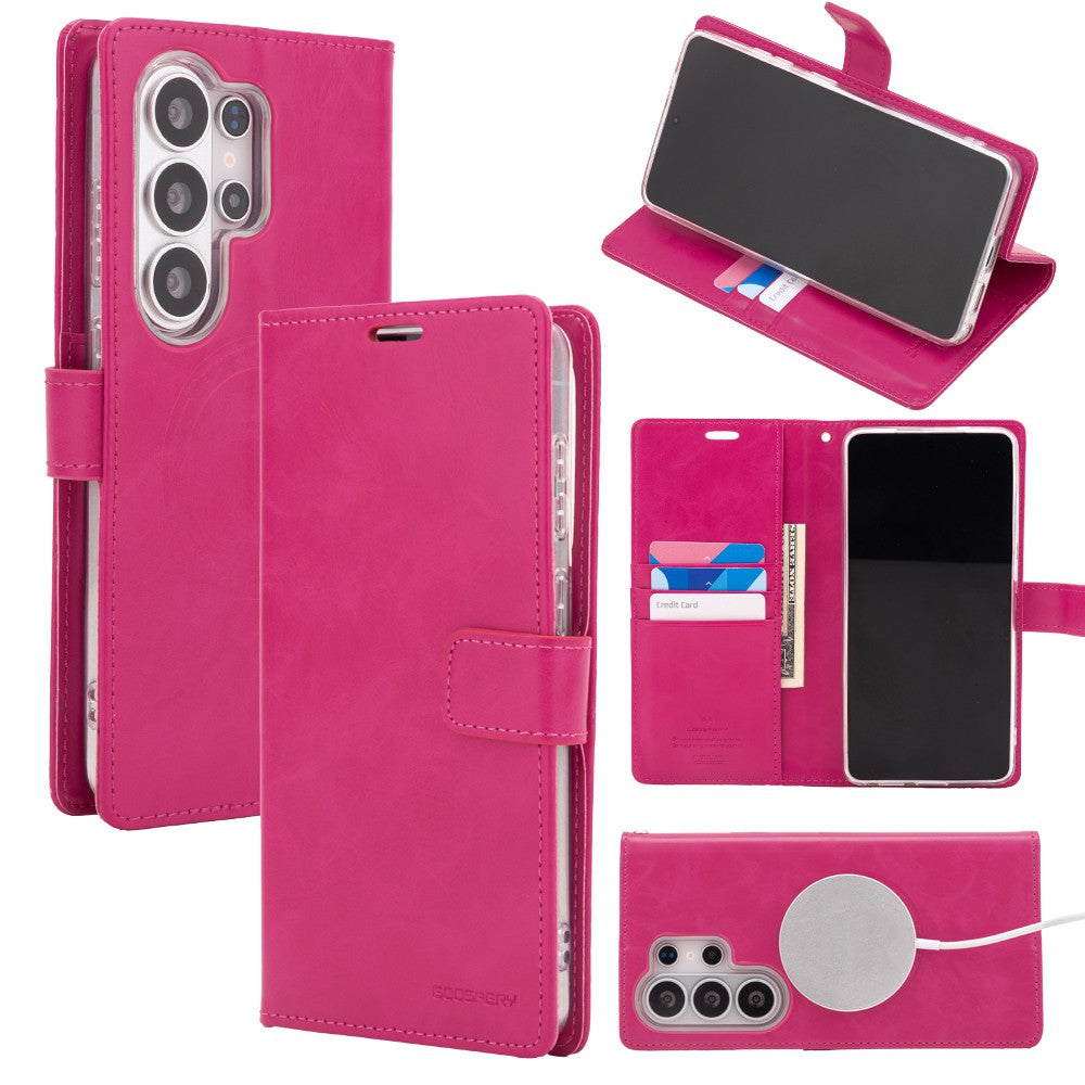 Mercury Blue Moon Diary Case With Magnetic Ring for Samsung Galaxy S26 Ultra