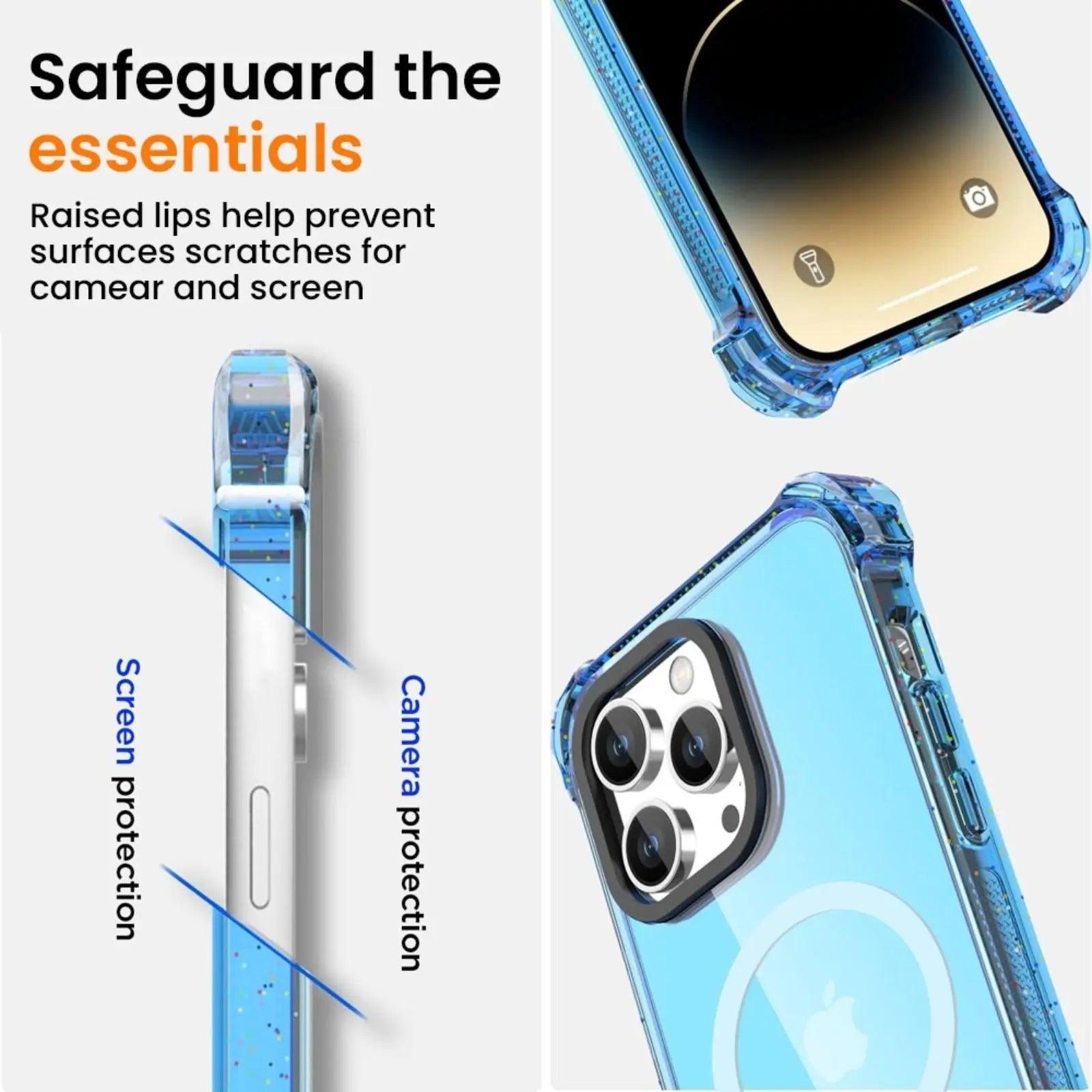 Bounce Impact Shockproof Magnetic Cover Case for iPhone 15 Pro Max - MyMobile