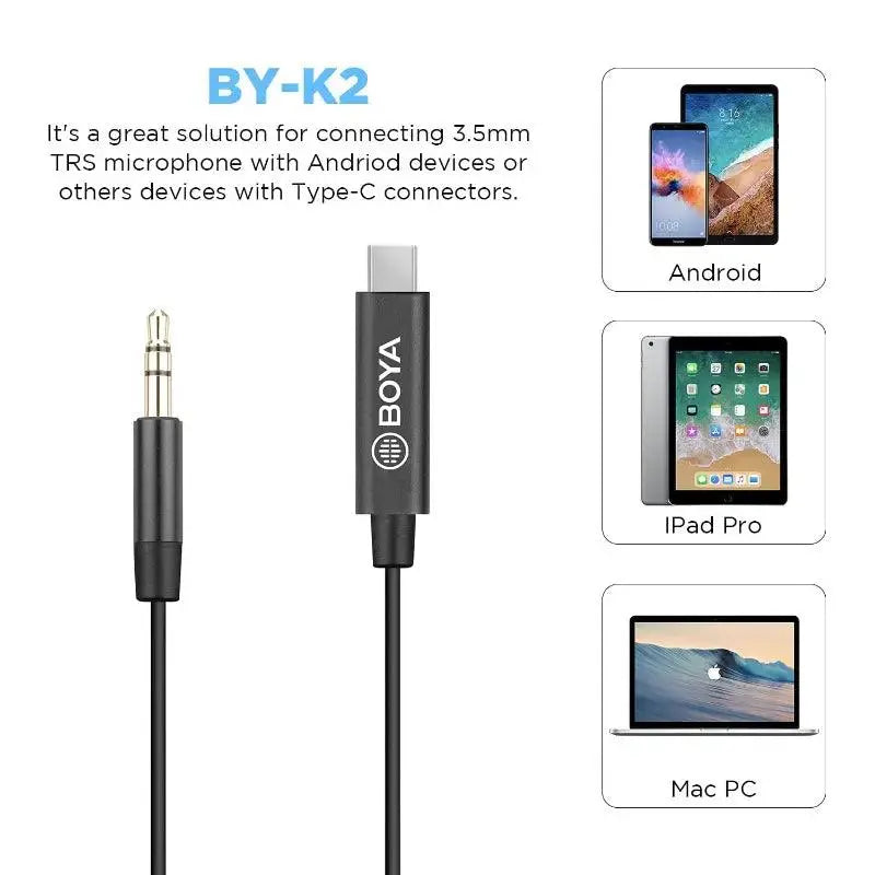 BOYA BY - K2 Audio Adapter - MyMobile