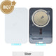 BQ7 Rear Cover Glass With Magsafe Magnet for iPhone 17 Pro Max -Silver