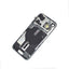 BQ7 Rear Cover Glass with Camera Lens Glass and Wireless NFC Charging with Flash Flex Cable for iPhone 15 -Black