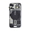 BQ7 Rear Cover Glass with Camera Lens Glass and Wireless NFC Charging with Flash Flex Cable for iPhone 15-Blue