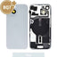 BQ7 Rear Cover Glass with Camera Lens Glass and Wireless NFC Charging with Flash Flex Cable for iPhone 15-Blue