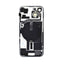 BQ7 Rear Cover Glass with Camera Lens Glass and Wireless NFC Charging with Flash Flex Cable for iPhone 15-Green